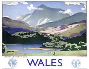 Posters Photographic Print Collection: Wales, GWR poster, 1937
