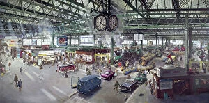 Steam Trains Fine Art Print Collection: Waterloo Station, London, 1967