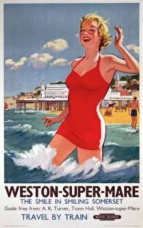 Summer Collection: Weston-super-Mare, BR poster, 1948-1965