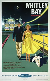 Related Images Collection: Whitley Bay Northumberland, BR poster, 1958