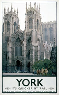 Churches and Cathedrals Fine Art Print Collection: York Minster, LNER poster, 1941