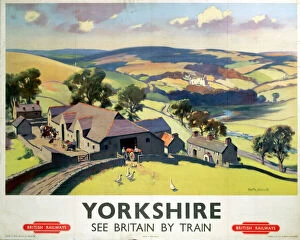 Digital art Poster Print Collection: Yorkshire, BR poster, 1950s