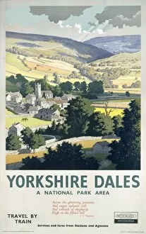 Landscape painting Mouse Mat Collection: Yorkshire Dales, BR poster, 1961