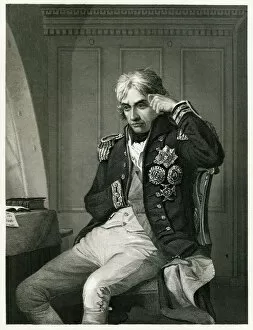 Black and white artwork Photographic Print Collection: Admiral Horatio Lord Nelson
