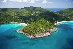 Africa Collection: Anse Takamaka and Anse Intendance, Southern Mahe, Mahe, Seychelles, Africa, Indian Ocean