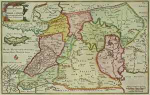 Syrian Syrian Collection: Antique map of the Middle East by Halma