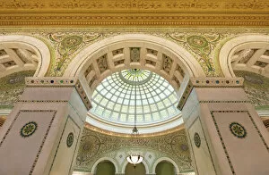 Related Images Metal Print Collection: The Chicago Cultural Center, Preston Bradley Hall, The Loop, Chicago, Illinois, USA, North America