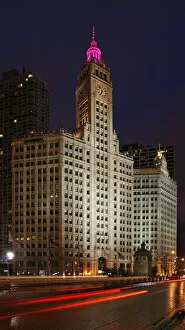 3 Oct 2009 Fine Art Print Collection: Chicago Wrigley Building