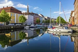 Oresund Region Collection: Christianhavns Canal, Christianshavn, Copenhagen, Capital Region of Denmark, Denmark