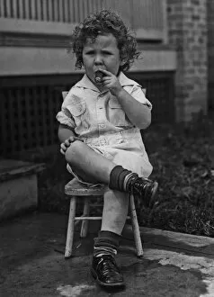 Retro Styled Collection: Cigar-Smoking Child
