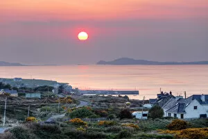 Atmosphere Collection: Cleggan at sunset, Connemara, County Galway, Republic of Ireland, Europe