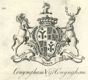 Politicians Poster Print Collection: Coat of arms Viscount Conyngham Cunningham 18th century
