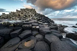 Bushmills Framed Print Collection: Giants Causeway early morning