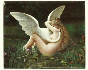 Posters Canvas Print Collection: Greek mythology - Leda and the Swan