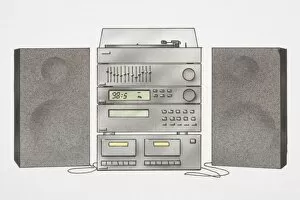 Speaker Collection: Illustration, stereo system