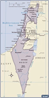 Maps Jigsaw Puzzle Collection: Israel Country Map 2011 Edition