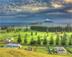 Australian Architecture Framed Print Collection: A Kingston Norfolk Island view, part of the restored British penal colony buildings