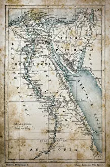 Rivers Collection: Map of Egypt