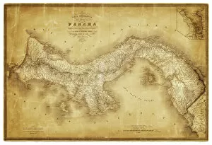 Related Images Jigsaw Puzzle Collection: Map of Panama 1864