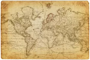 Related Images Fine Art Print Collection: Map of the world 1800