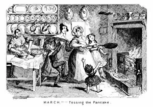 Pancake Day Metal Print Collection: March - Tossing the Pancake