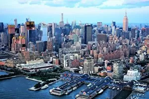 Related Images Mouse Mat Collection: Midtown Manhattan and the Chelsea piers
