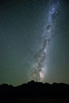 Buenos Aires Photographic Print Collection: Milky Way behind tree, South Island, New Zealand