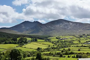 Nature-inspired artwork Collection: Mourne Mountains and Mt. Slieve Bearnagh, County Down, Northern Ireland, Ireland, Great Britain