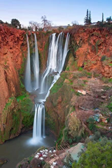 Morocco, North Africa Photo Mug Collection: Ouzoud Waterfalls located in the Grand Atlas village of Tanaghmeilt