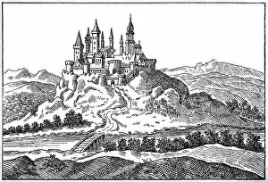 Castles Mounted Print Collection: Palanok Castle or Mukachevo Castle