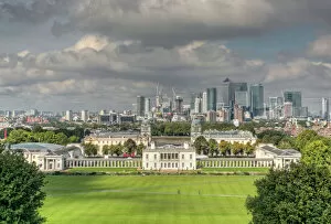 Greenwich Park Mouse Mat Collection: Queens House, Greenwich and Canary Wharf