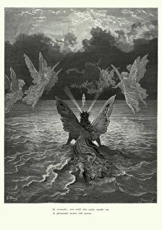 Gustave Dore Collection: Rime of the Ancient Mariner - sails made