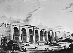 Black Rail Premium Framed Print Collection: Sankey Viaduct