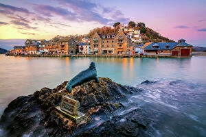 Landscape paintings Jigsaw Puzzle Collection: Sunset at Nelson the Seal, Looe, Cornwall