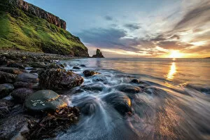 Isle of Skye Pillow Collection: Talisker Beach, Isle of Skye
