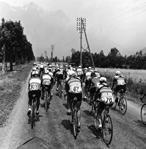 Black and White Canvas Print Collection: Tour De France, August 1951