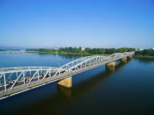 Globe Navigational Equipment Collection: Trang Tien (or Truong Tien) bridge from above in Hue, Vietnam