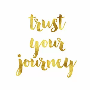 Shiny Collection: Trust your journey gold foil message