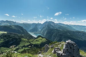 German Culture Collection: View of Konigssee Lake and Mt Watzmann from Mt Jenner, Berchtesgaden National Park