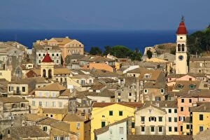 Old Town of Corfu Jigsaw Puzzle Collection: View over the old town of Corfu, Greece