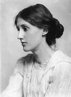Black and White Framed Print Collection: Virginia Woolf Portrait