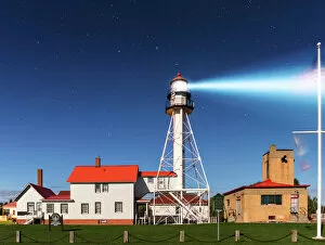 Lakeshore Collection: Whitefish Point Lighthouse by Moonlight