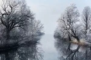 Rivers Fine Art Print Collection: A winter morning at river Loisach