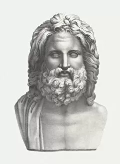 Ancient civilizations Photo Mug Collection: Zeus - supreme god of Greek mythology, published c. 1830