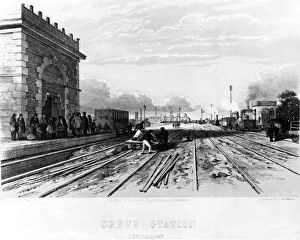 Related Images Collection: Crewe Station started service on 4 July 1837 with the opening of the Grand Junction Railway