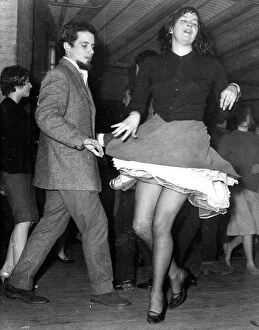Entertainment Collection: Dancing in a dingy cellar in Soho, London Cy Lauries jazz band beats it out