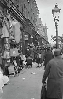 Vauxhall Pillow Collection: London - The Typical Street Market scene, Lambeth Walk 18 October 1932 History
