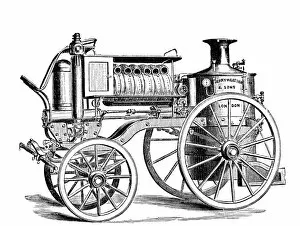 Vauxhall Collection: Merryweathers Steam Fire-Engine - Merryweather & Sons of Lambeth, later Greenwich