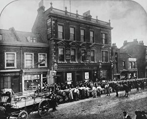 Cart Horse Collection: The Old George at 379 Bethnal Green, London, England
