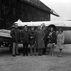 Related Images Fine Art Print Collection: Pictured at Biggin Hill id the team of five men and one girl, a 20 year old secretary